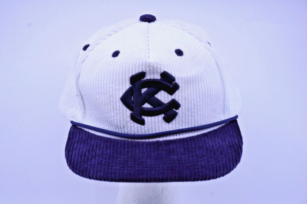 KANSAS CITY Monarchs Baseball Corduroy Hat Snapback Cap Royals Corded Melonwear